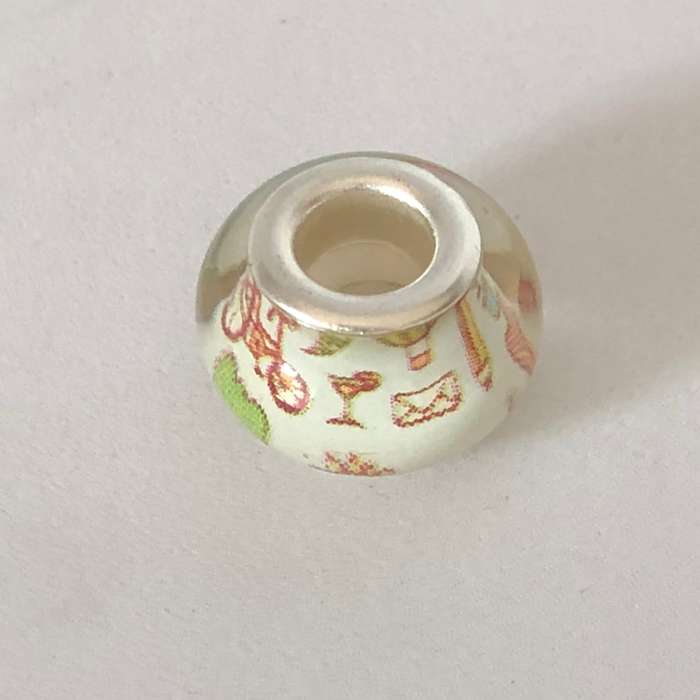 Murano-type Bead Fit Pandora: Bicycles