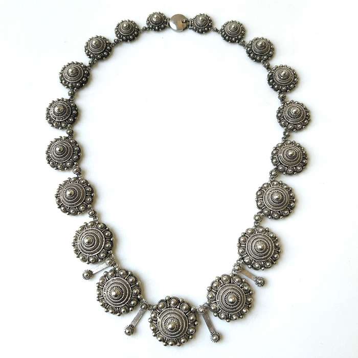 Vintage Silver Dutch Zeeland Knot Necklace