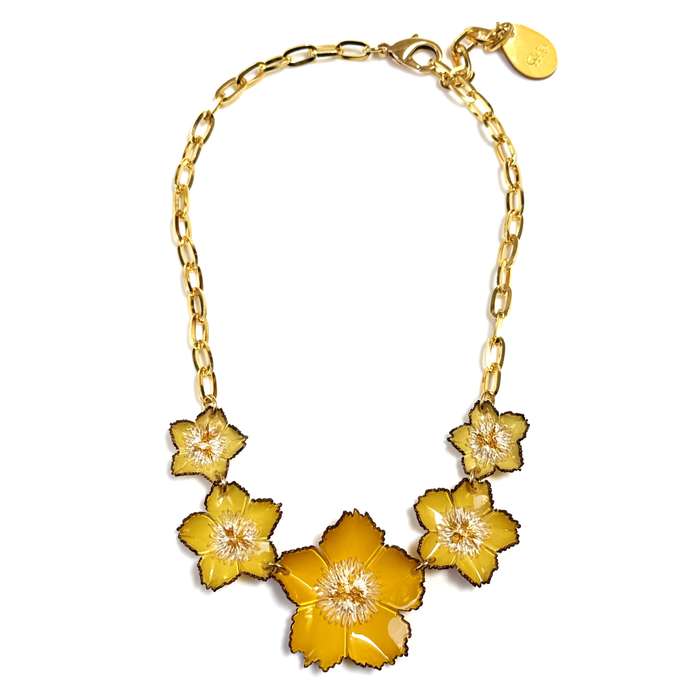 Cilea Bijoux Paris Tuba Wildflower Necklace