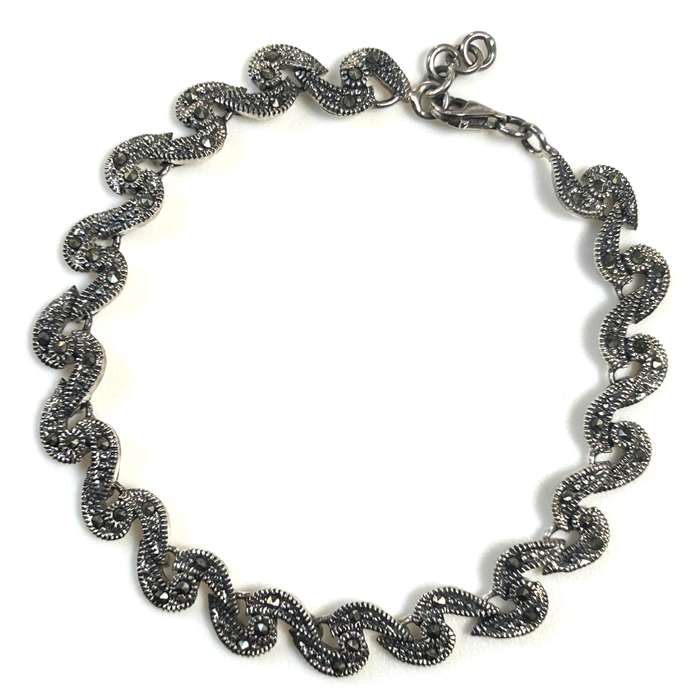 Sterling Silver and Marcasite Bracelet