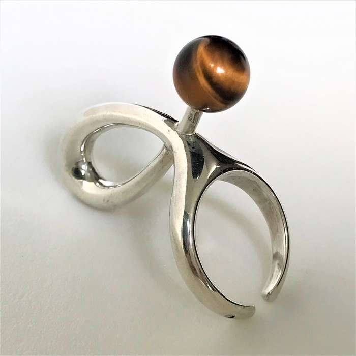 Sterling Silver and Tigers Eye Ring