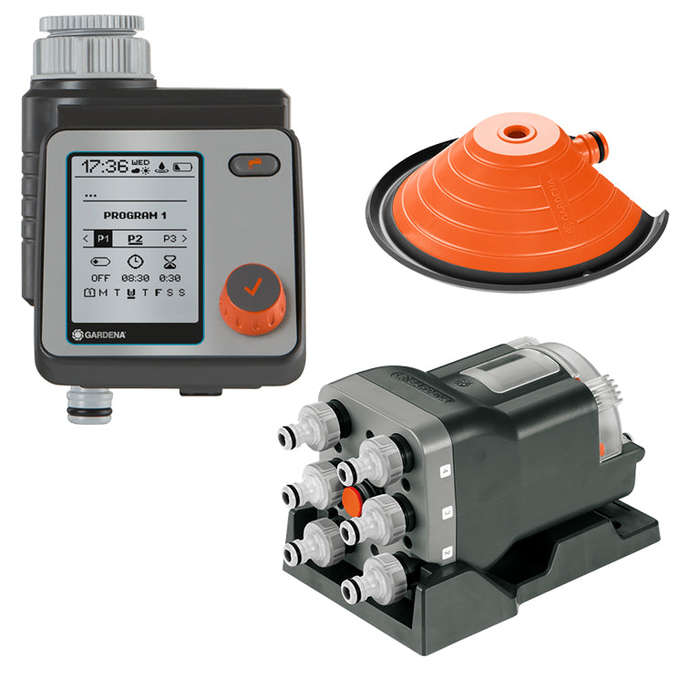 GARDENA 6 Way Water Distributor + Master Control