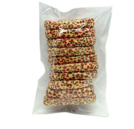Leopard Print Hair Elastics - spotted Light Brown / 1pc