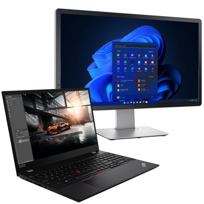 Lenovo ThinkPad P15s Gen 2 Intel Core i7, 11th Gen Laptop with T500 GPU + 22" Monitor
