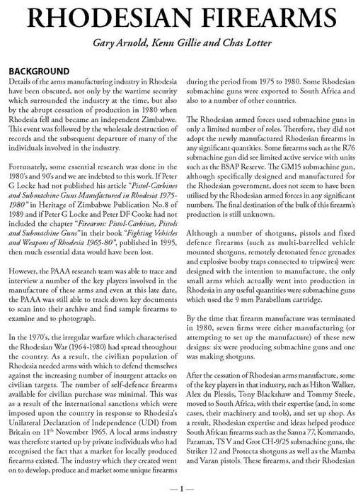 Book: Firearms Developed & Manufactured in Southern Africa 1949-2000 ... - 2nd Impression April 2017