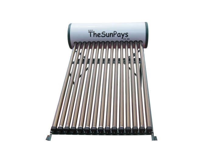 Low Pressure 150L Solar Geyser With Auxiliary Tank (2-Year Guarantee)