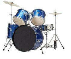 BK Percussion 5 Piece Drum Kit - Blue