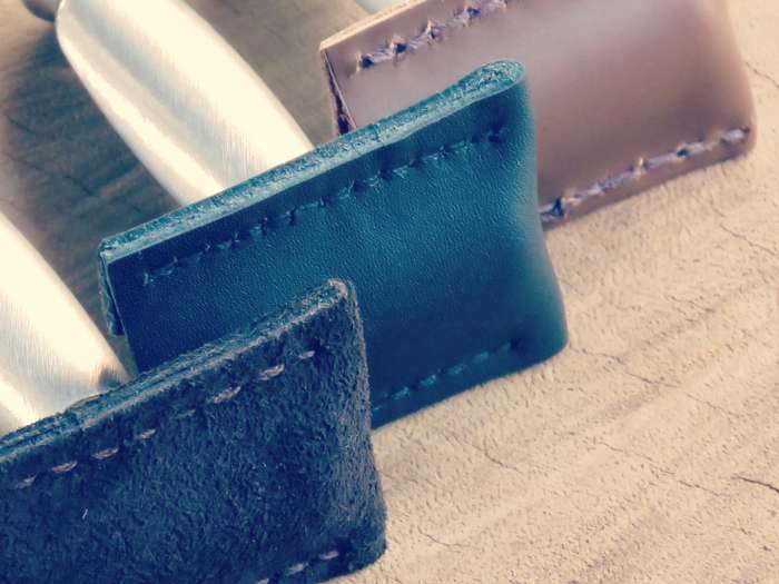 Safety razor sheath - Brown suede (textured)