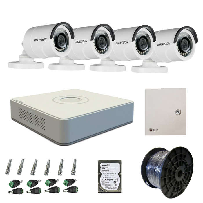 Hikvision 4 Channel 1080p Complete Kit