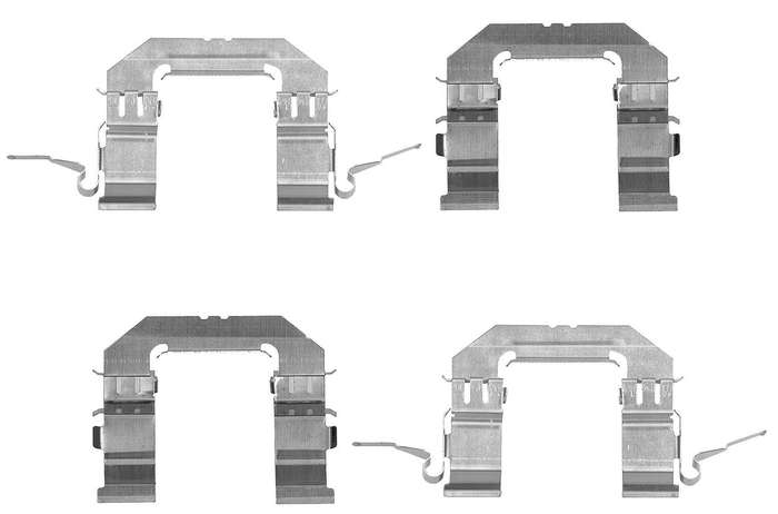 Front Axel Pad Clip For NISSAN NAVARA (D40) 2.5 dCi 4WD (YD25DDTi)(126KW) 06-