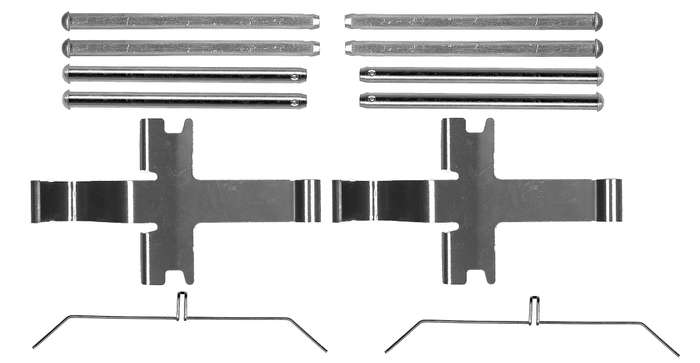 Front Axel Pad Clip For TOYOTA HILUX VII (_N1_, _N2_, _N3_) 2.5 D 4WD (KUN25) (2KD-FTV)(75KW) 05-15