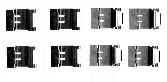 Front Axel Pad Clip For TOYOTA COROLLA (_E18_, ZRE1_) 1.6 (ZRE171, ZRE181) (1ZR-FAE, 1ZR-FE)(90KW...