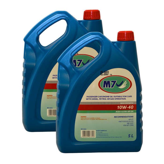M7 10W-40 ACEA A3/B4 API SN - 5 Litre x 2