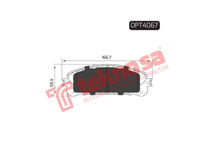 BRAKE PADS - OPT4067 (OPTIMA)