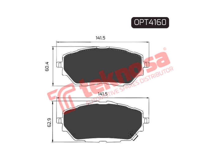 BRAKE PADS - OPT4160 (OPTIMA)