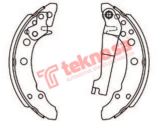 BRAKE SHOES - OPT489PB (OPTIMA)