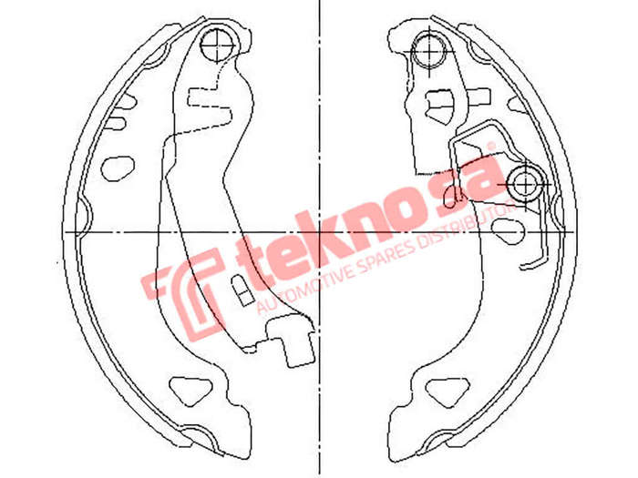 BRAKE SHOES - OPT605PB (OPTIMA)