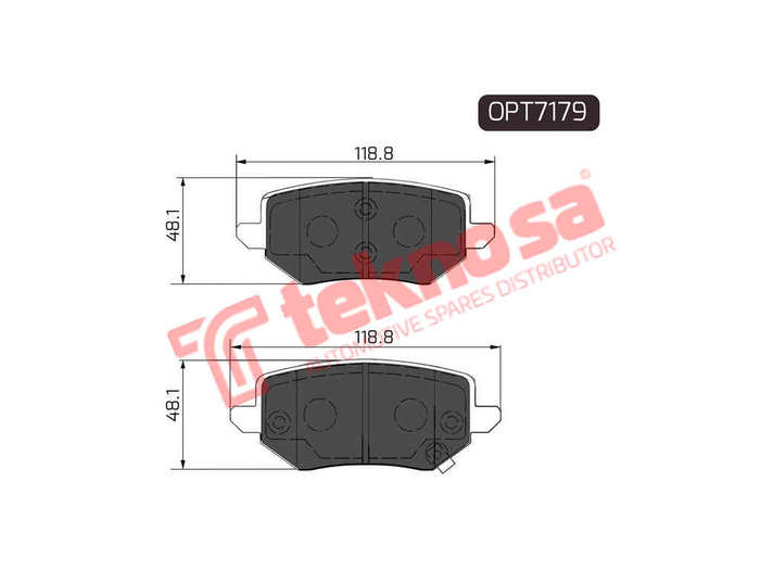 BRAKE PADS - OPT7179 (OPTIMA)