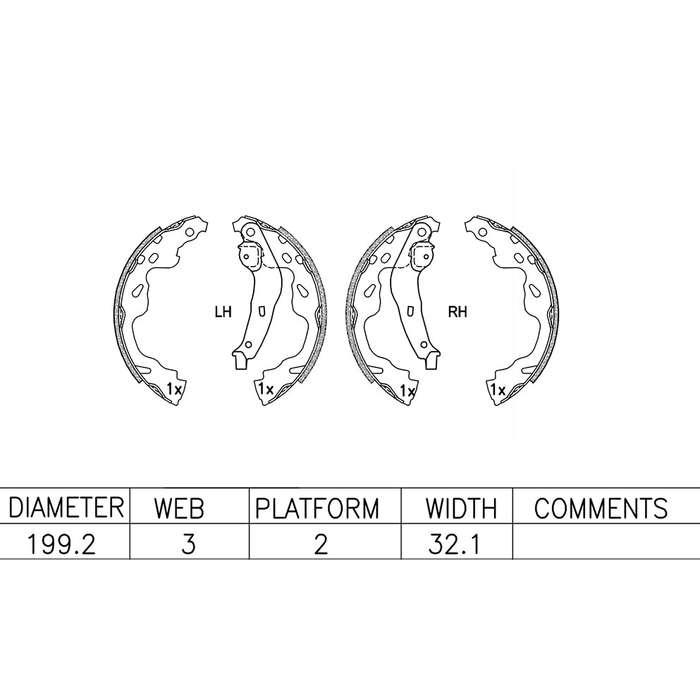 Brake Shoes - Ate1011Bs (Ate)