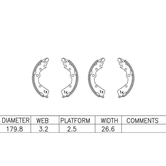 Brake Shoes - Ate1025Bs (Ate)