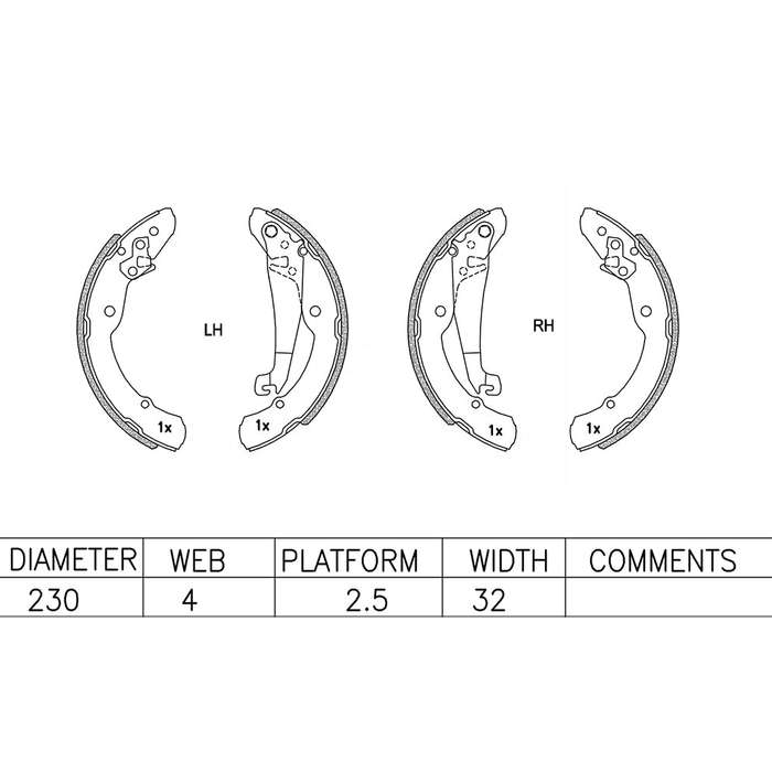 Brake Shoes - Ate1050Bs (Ate)