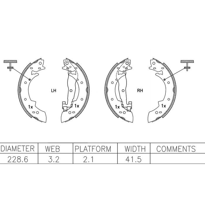 Brake Shoes - Ate519Bs (Ate)
