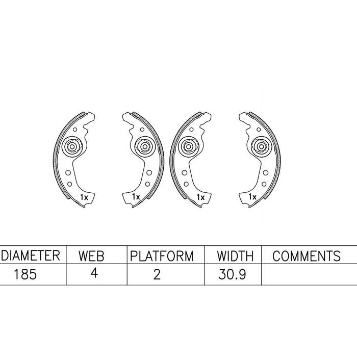 Brake Shoes - Ate545Bs (Ate)