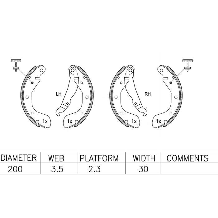 Brake Shoes - Ate571Bs (Ate)