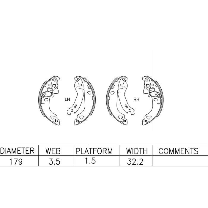 Brake Shoes - Ate605Bs (Ate)