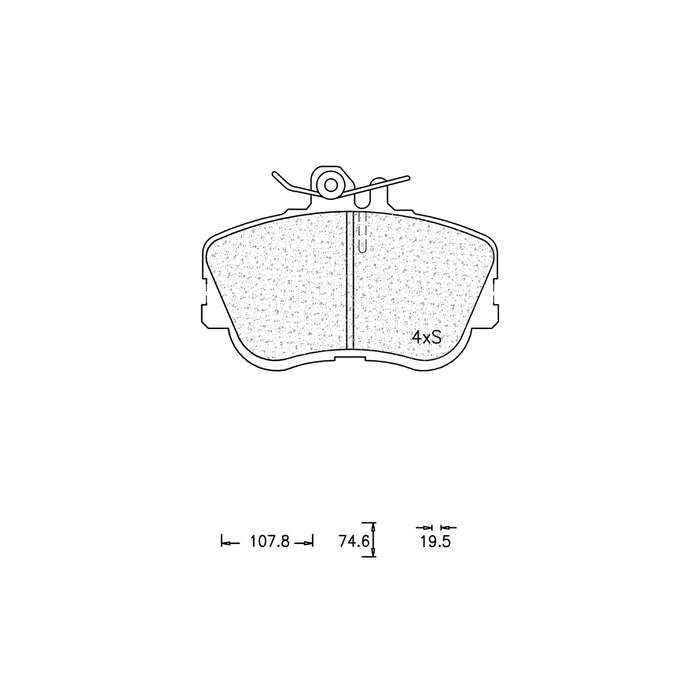 Brake Pad Set - Ate667 (Ate)
