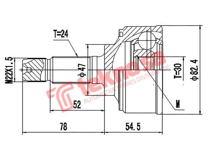 OUTER CV JOINT - HO5915 (TEKNOSA)