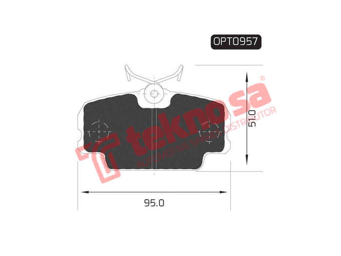 BRAKE PADS - OPT0957 (OPTIMA)
