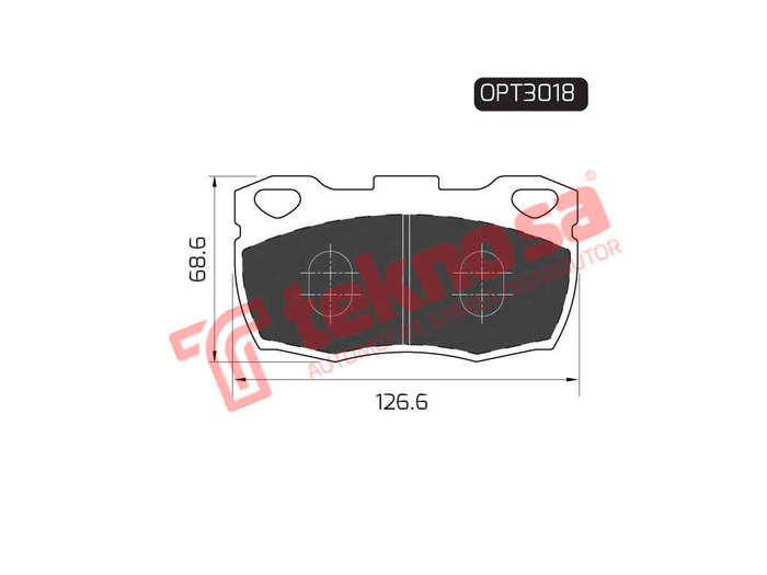 BRAKE PADS - OPT3018 (OPTIMA)