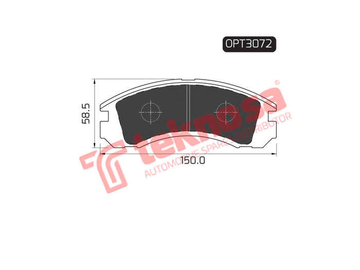BRAKE PADS - OPT3072 (OPTIMA)