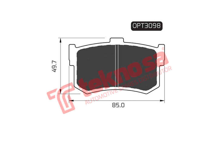 BRAKE PADS - OPT3098 (OPTIMA)