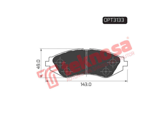 BRAKE PADS - OPT3133 (OPTIMA)