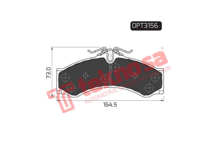 BRAKE PADS - OPT3156 (OPTIMA)