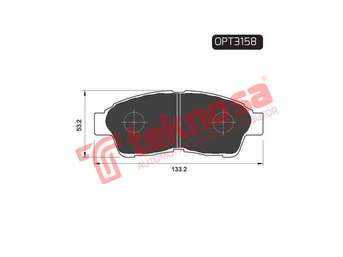 BRAKE PADS - OPT3158 (OPTIMA)