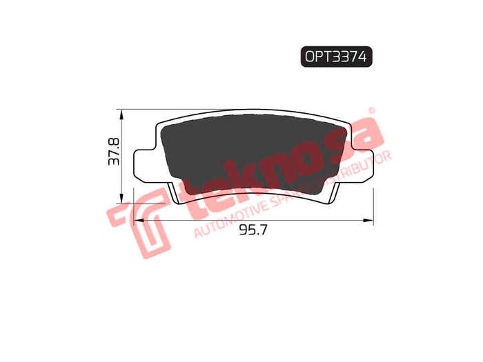 BRAKE PADS - OPT3374 (OPTIMA)