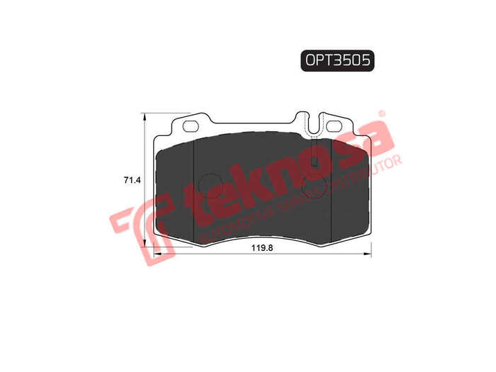 BRAKE PADS - OPT3505 (OPTIMA)