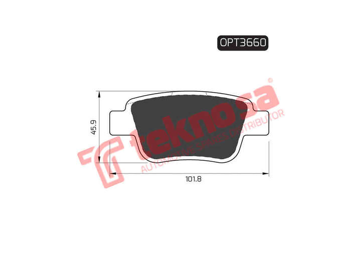 BRAKE PADS - OPT3660 (OPTIMA)
