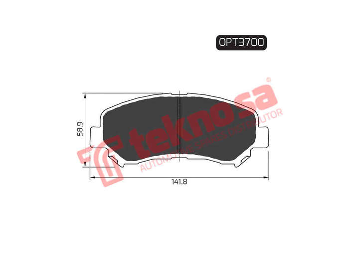 BRAKE PADS - OPT3700 (OPTIMA)
