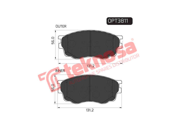 BRAKE PADS - OPT3811 (OPTIMA)