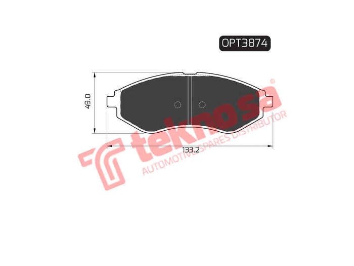 BRAKE PADS - OPT3874 (OPTIMA)