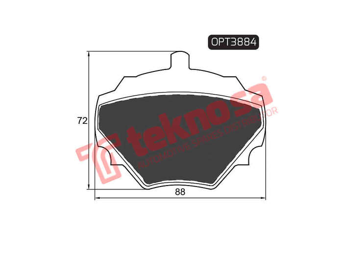 BRAKE PADS - OPT3884 (OPTIMA)
