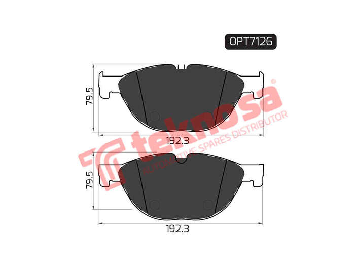 BRAKE PADS - OPT7126 (OPTIMA)