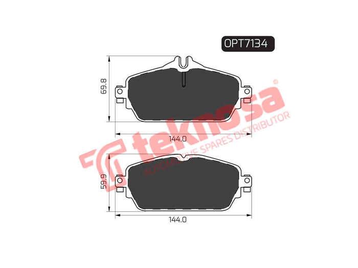 BRAKE PADS - OPT7134 (OPTIMA)