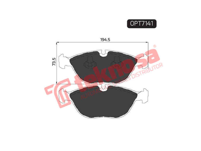 BRAKE PADS - OPT7141 (OPTIMA)