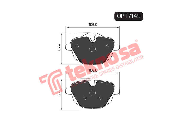 BRAKE PADS - OPT7149 (OPTIMA)