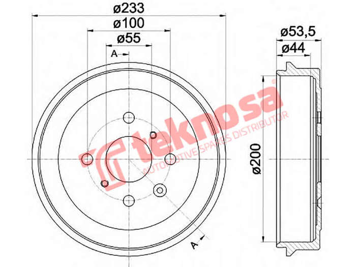 BRAKE DISC - TBD5486-K (OPTIMA)